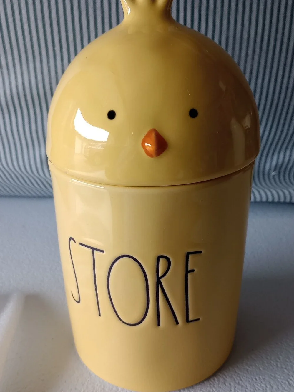NIB Rae Dunn Yellow Ceramic Cotton 